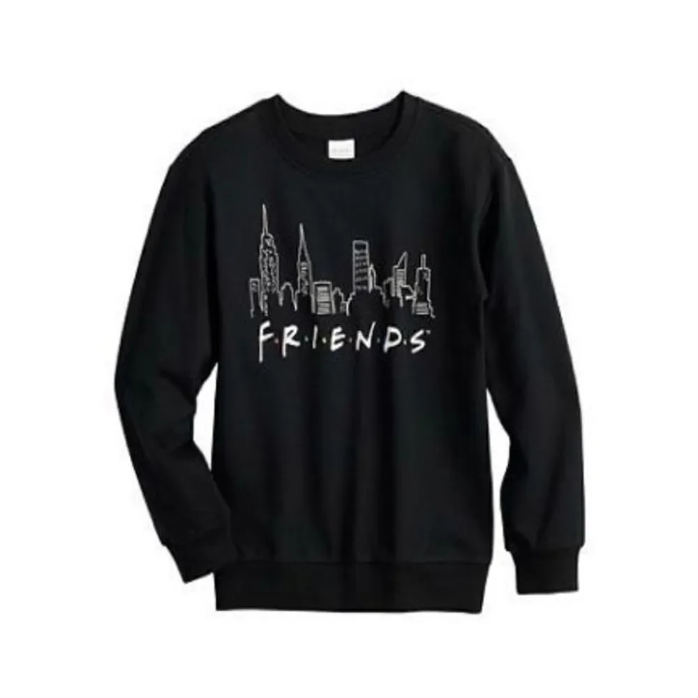 FRIENDS GIRLS Size M(8) Cityscape Fleece Crew Sweatshirt